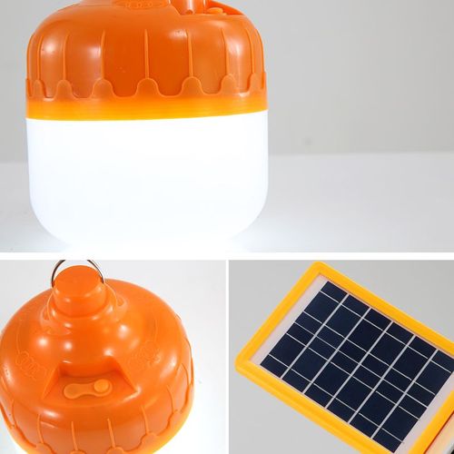 太阳能灯球泡灯悬挂手提户外充电两用夜市露营仓库照明太阳能灯泡